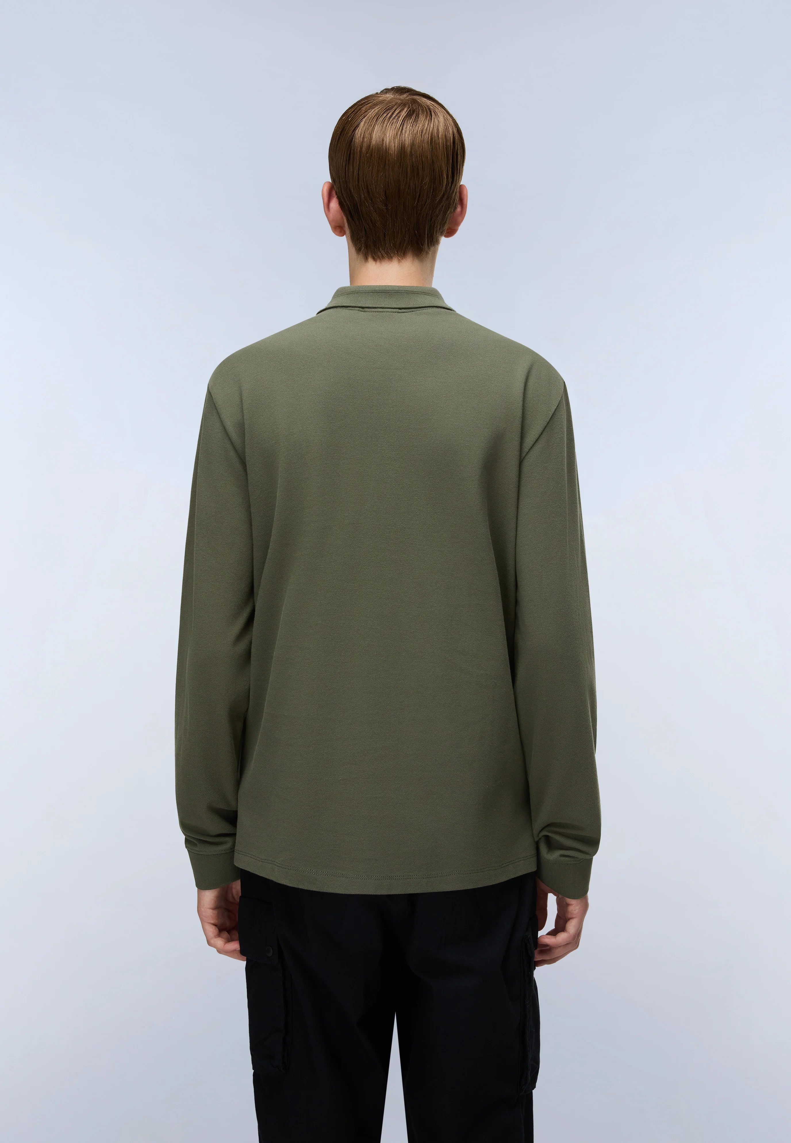 Ealis Piqué Long Sleeve Polo Shirt - Image 3