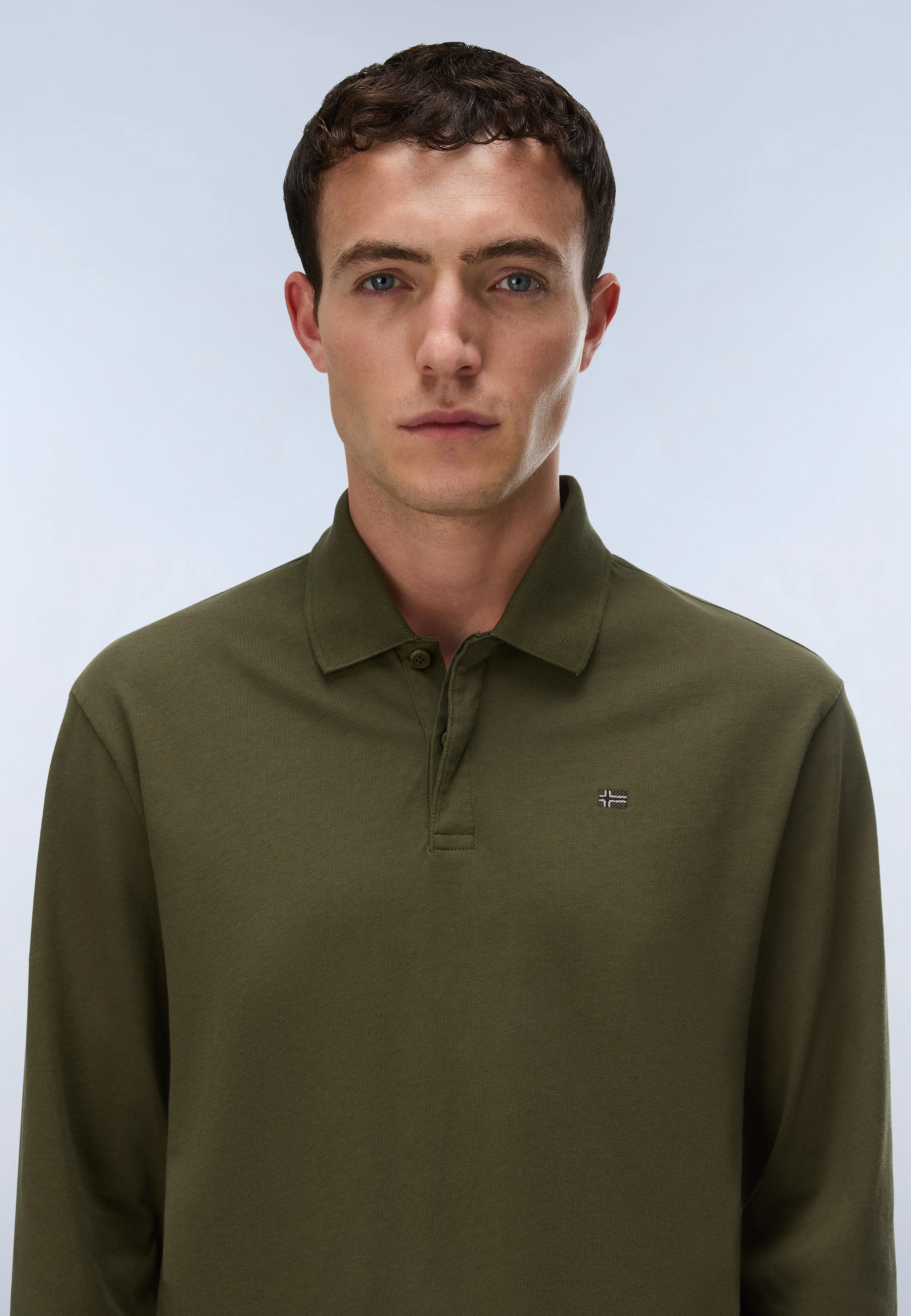 Nedles Jersey Long-Sleeve Polo Shirt - Image 2