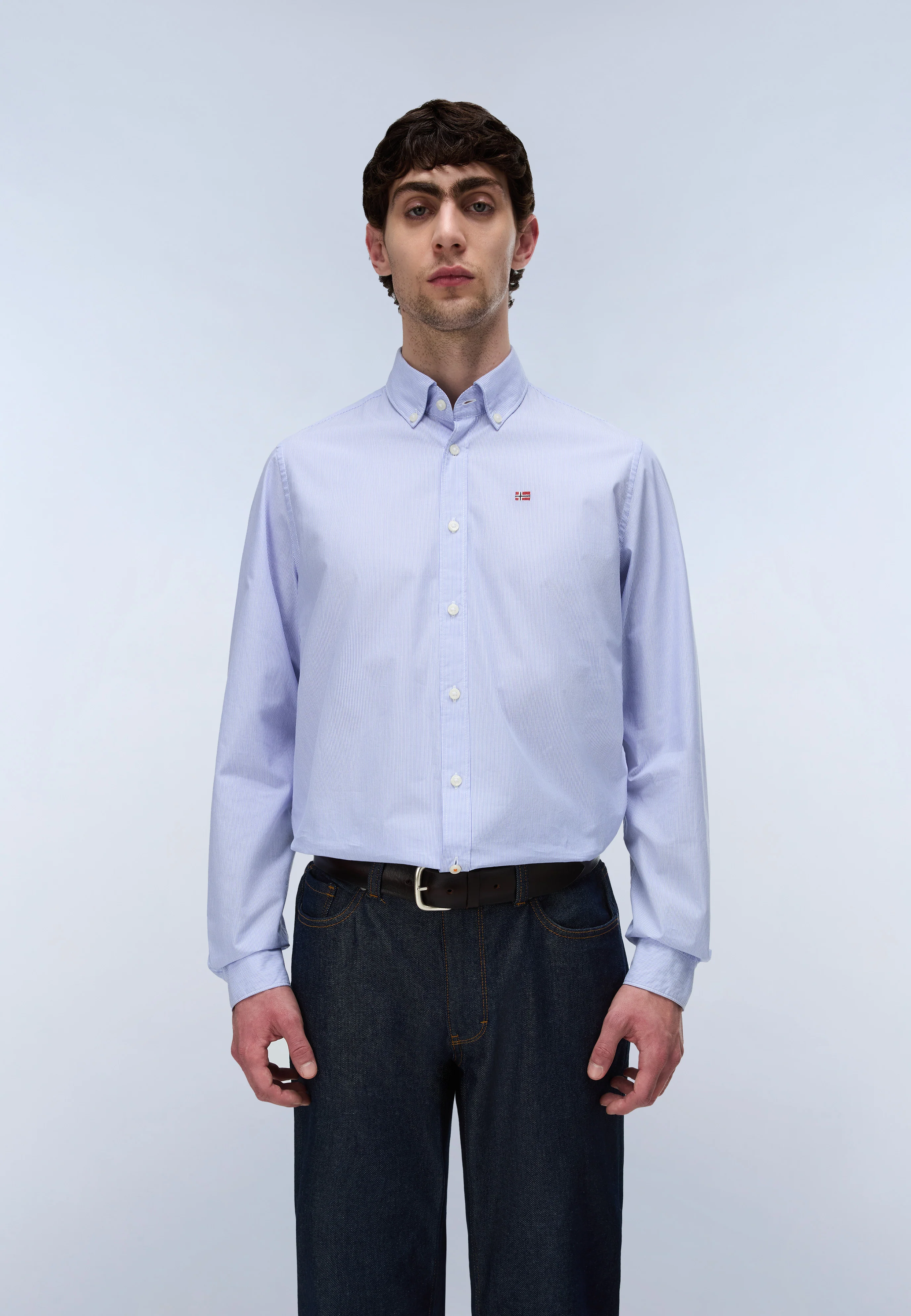 Terra Long Sleeve Poplin Cotton Shirt - Image 3